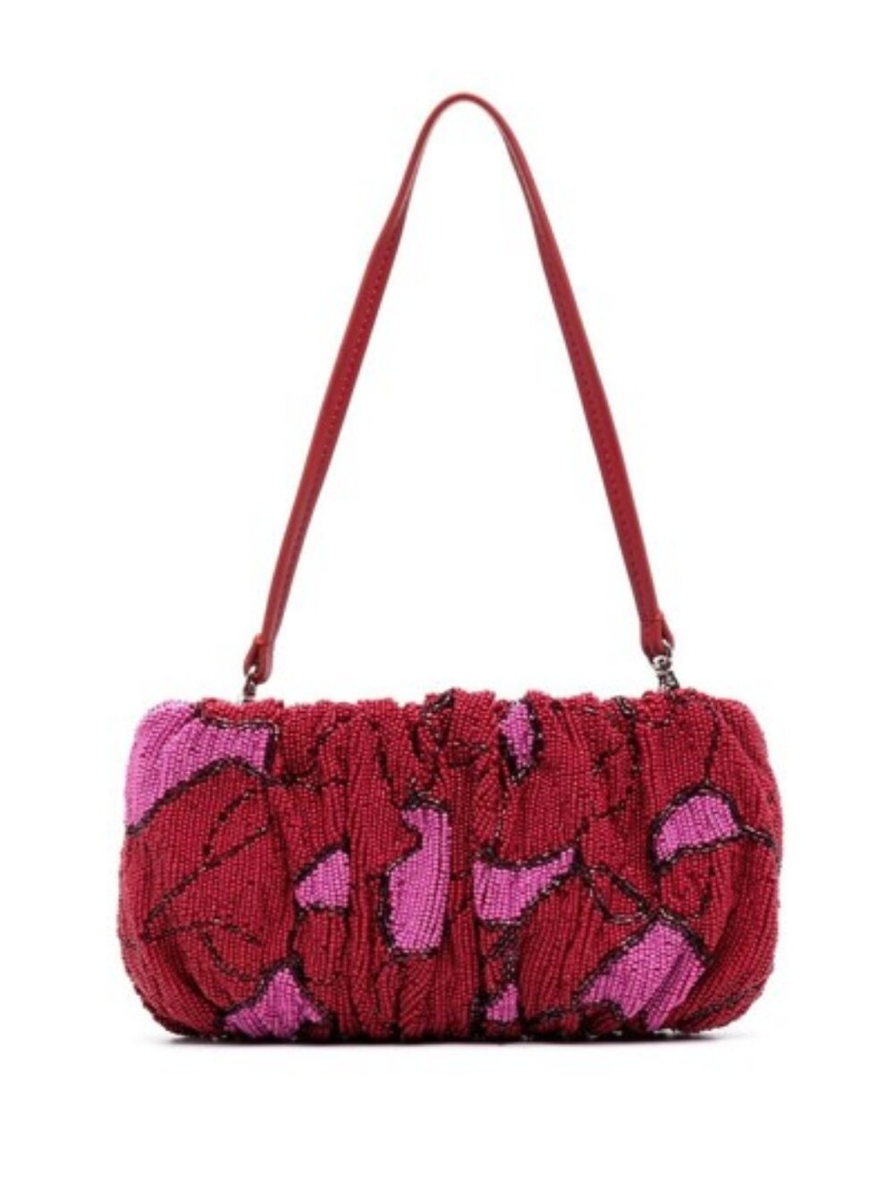 Staud beaded bean bag in cherry wave